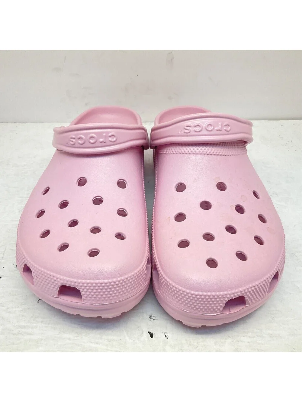 Crocs Men's Slip-On Classic Clog Sandals Light Pink Size 13M